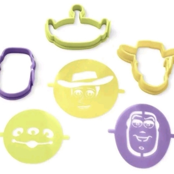 Pampered Chef Toy Story 4 Pancake Molds  & Stencils - Picture 4 of 6